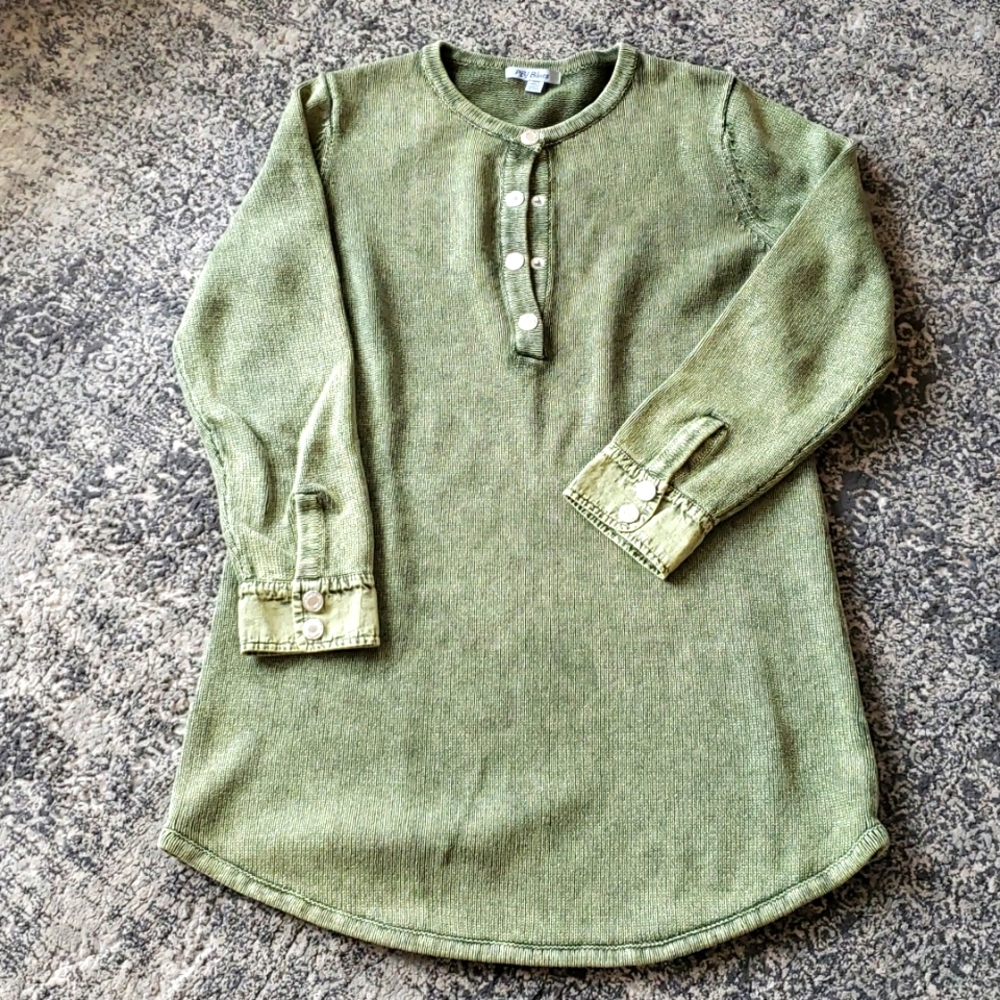 PBJ Blues washed denim tunic
